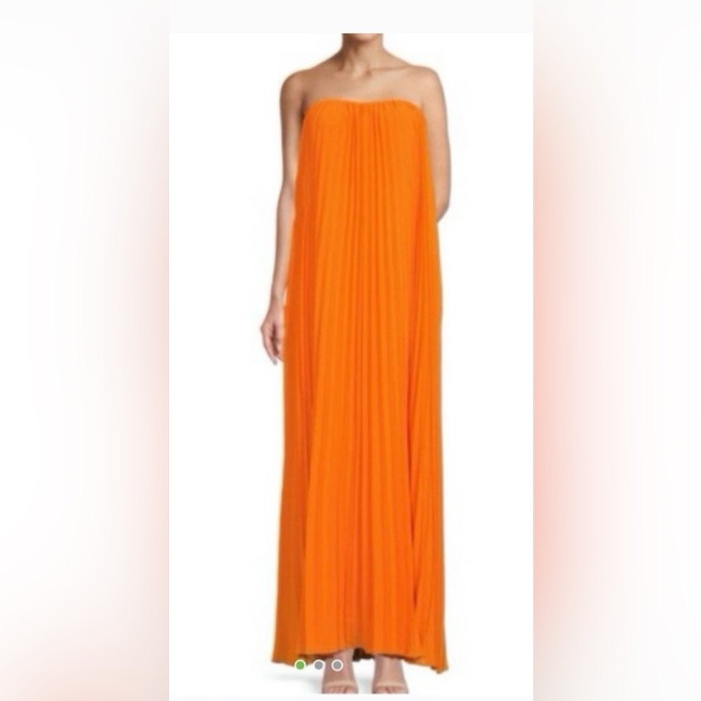 BCBGMaxAzria Strapless Orange Dress